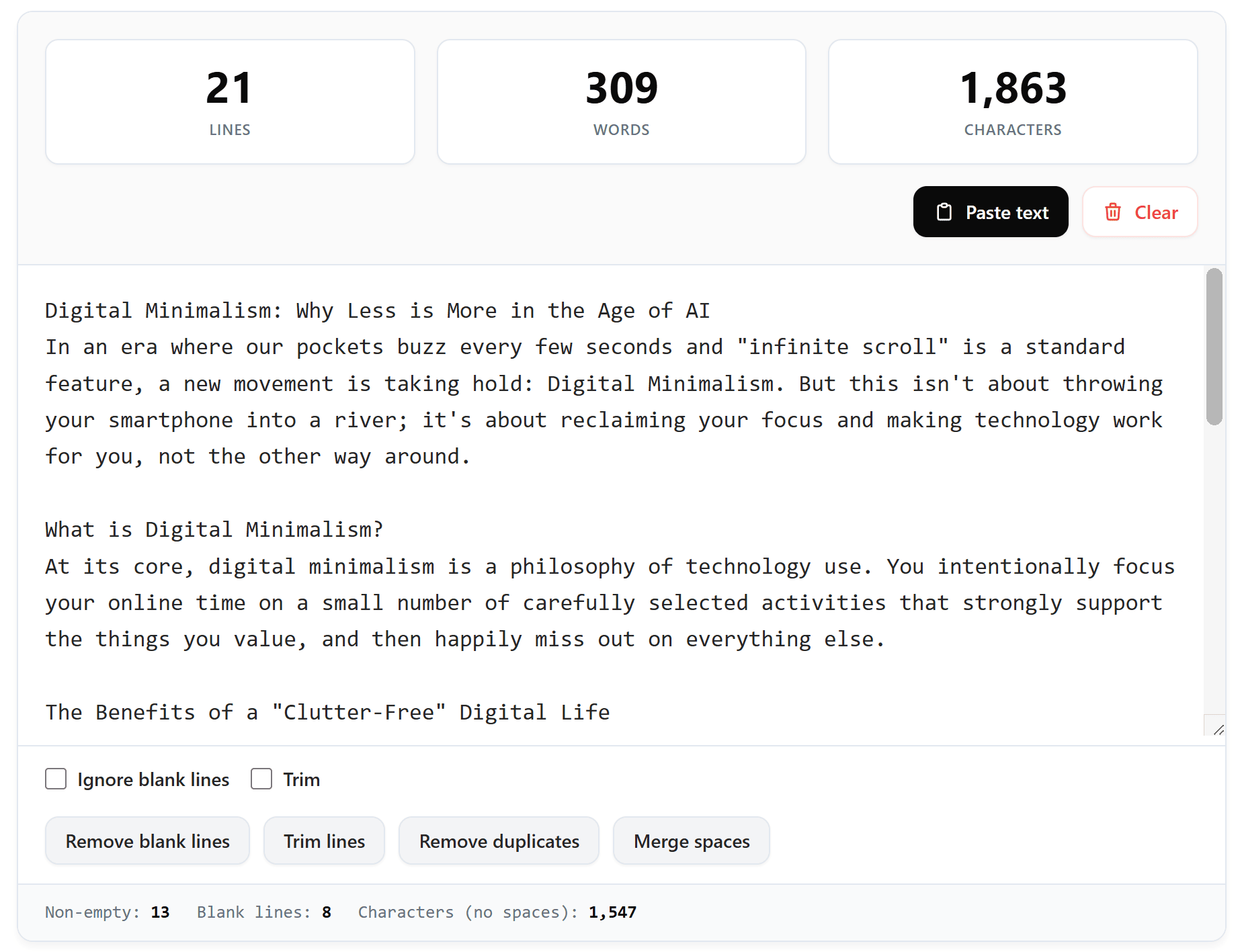 How to count words in text without Microsoft Word
