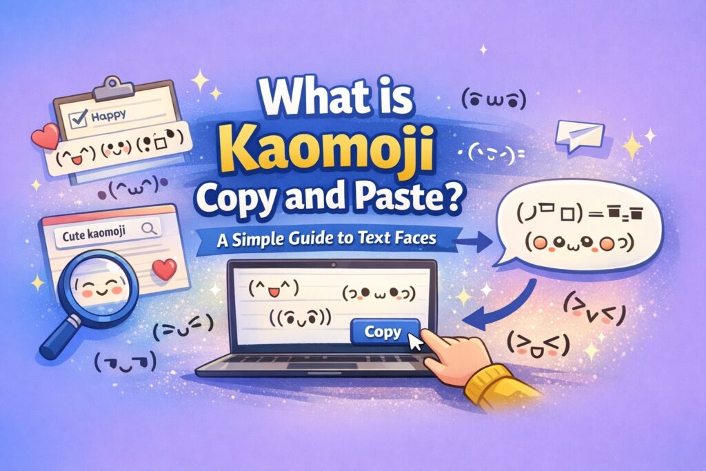 What is kaomoji copy and paste? A simple guide to text faces and how to use them