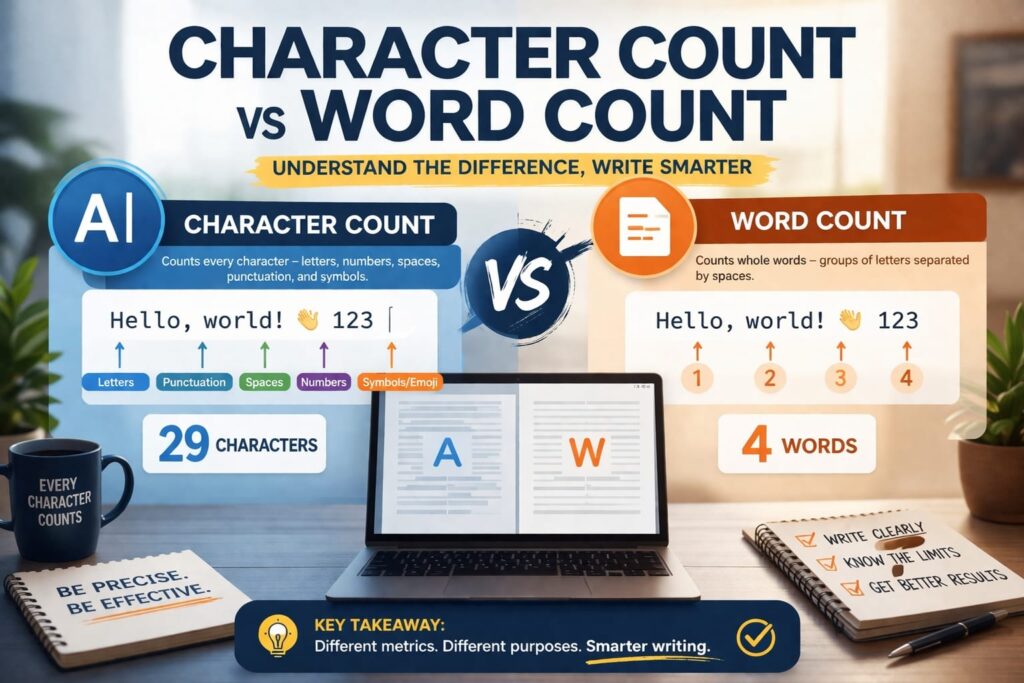 Character count vs word count: Which one actually matters?