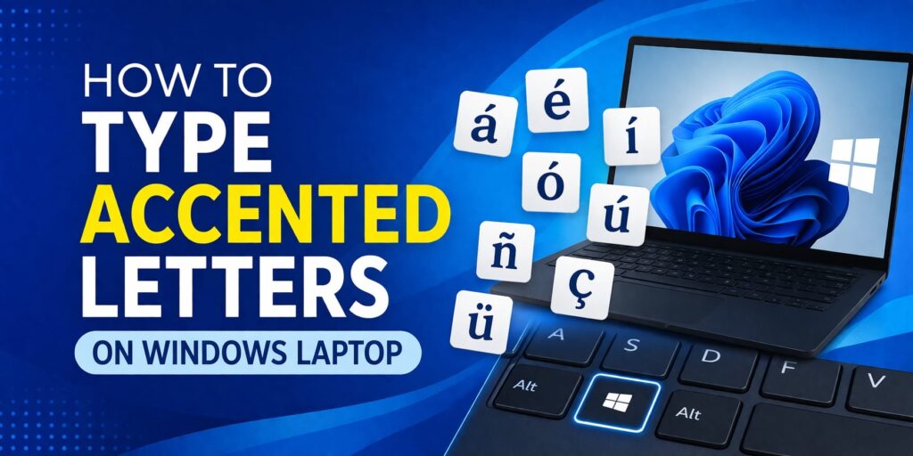 How to type accented letters on Windows laptop