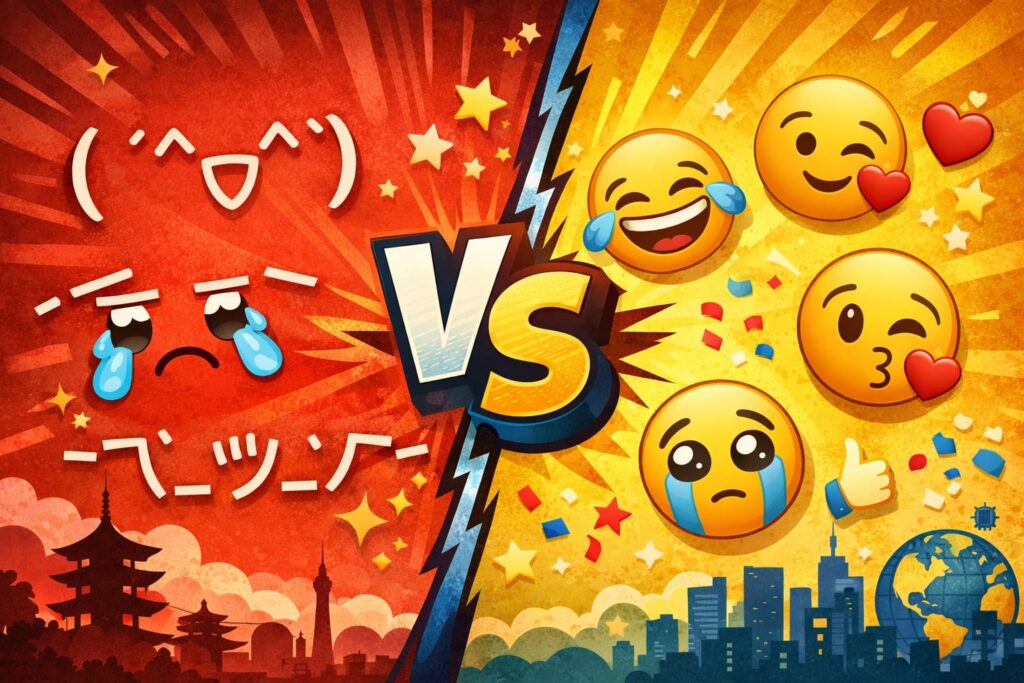 Japanese emoticons vs emoji: Which should you actually use?